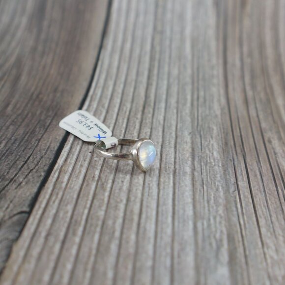 Mesa Ring Moonstone Womens Silver Boho Bohemian Gypsy Gift Present Holiday Daint - Picture 3 of 9